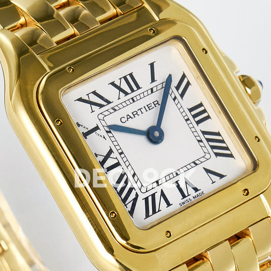 Panthère De Cartier Small 30x22mm Yellow Gold White Dial Asian AAA+ Replica – angle 03