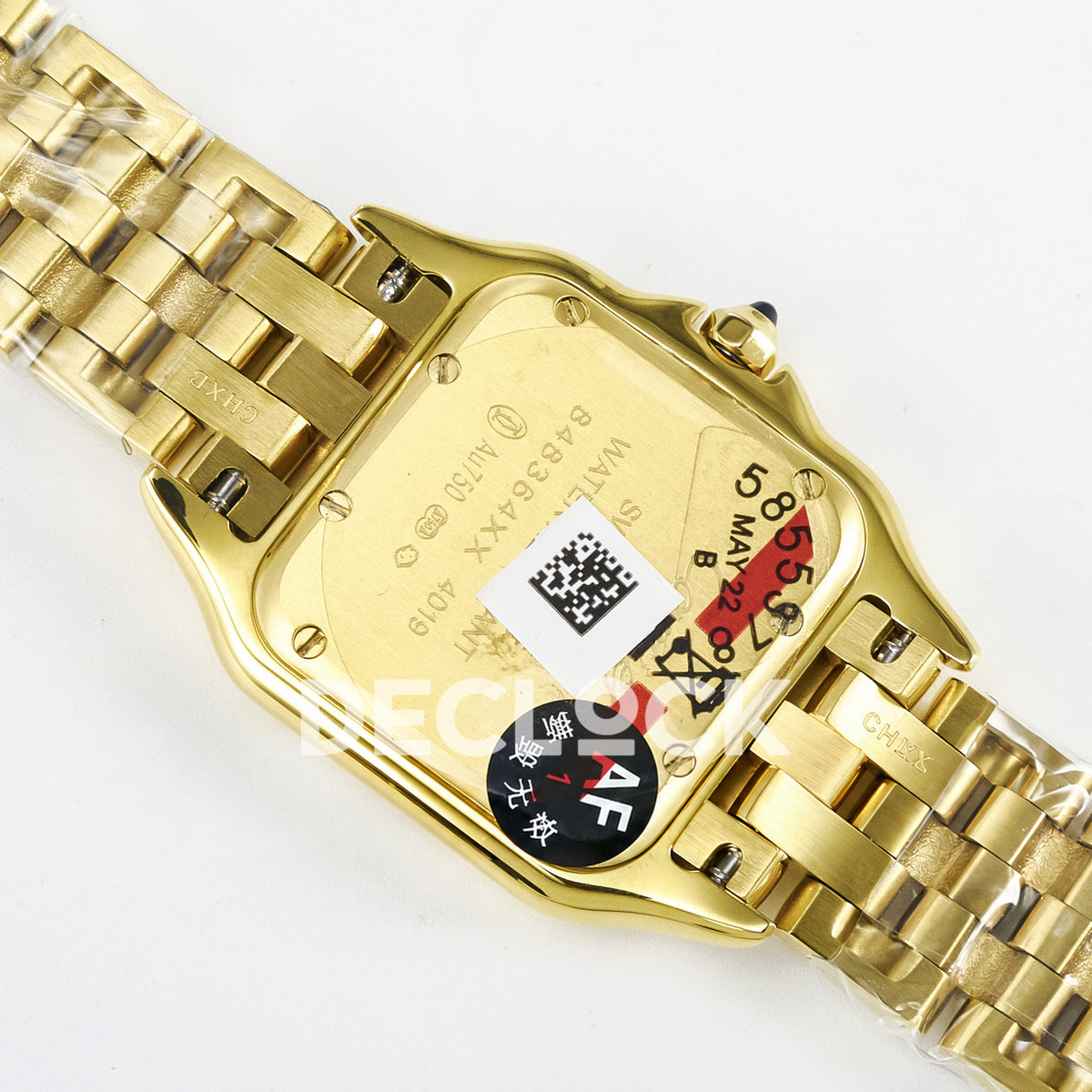Panthère De Cartier Small 30x22mm Yellow Gold White Dial Asian AAA+ Replica – watch detail 14