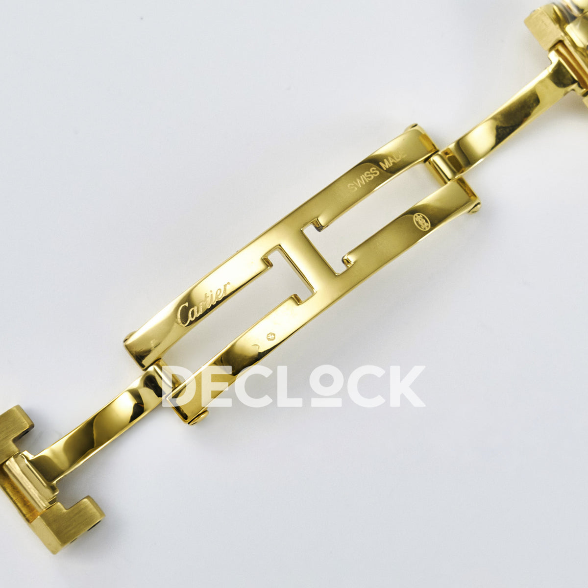 Panthère De Cartier Small 30x22mm Yellow Gold White Dial Asian AAA+ Replica – watch detail 19