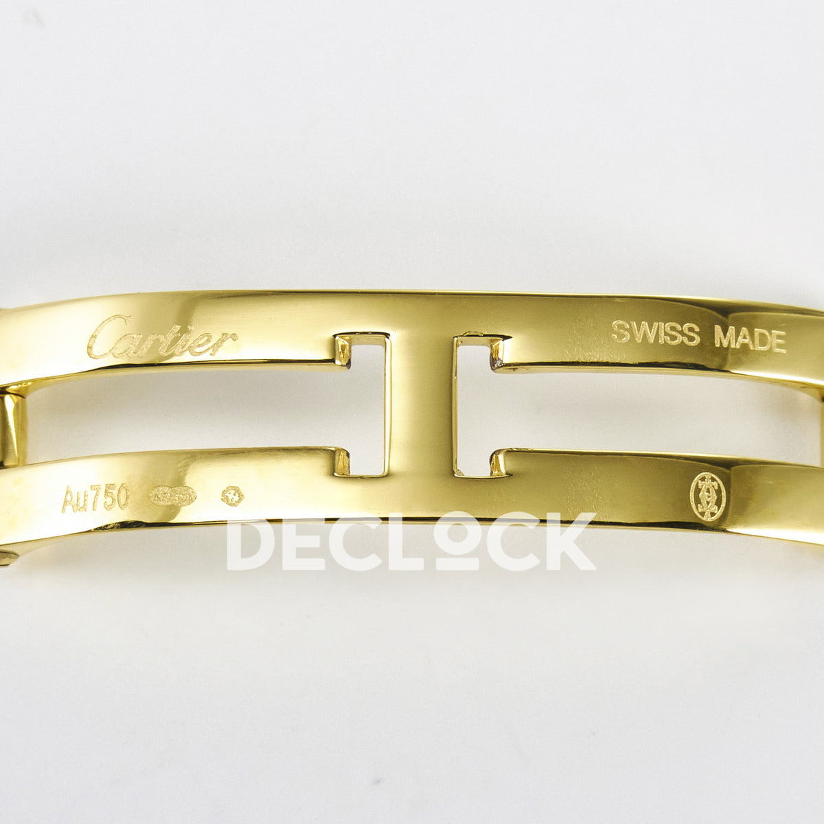 Panthère De Cartier Small 30x22mm Yellow Gold White Dial Asian AAA+ Replica – watch detail 20