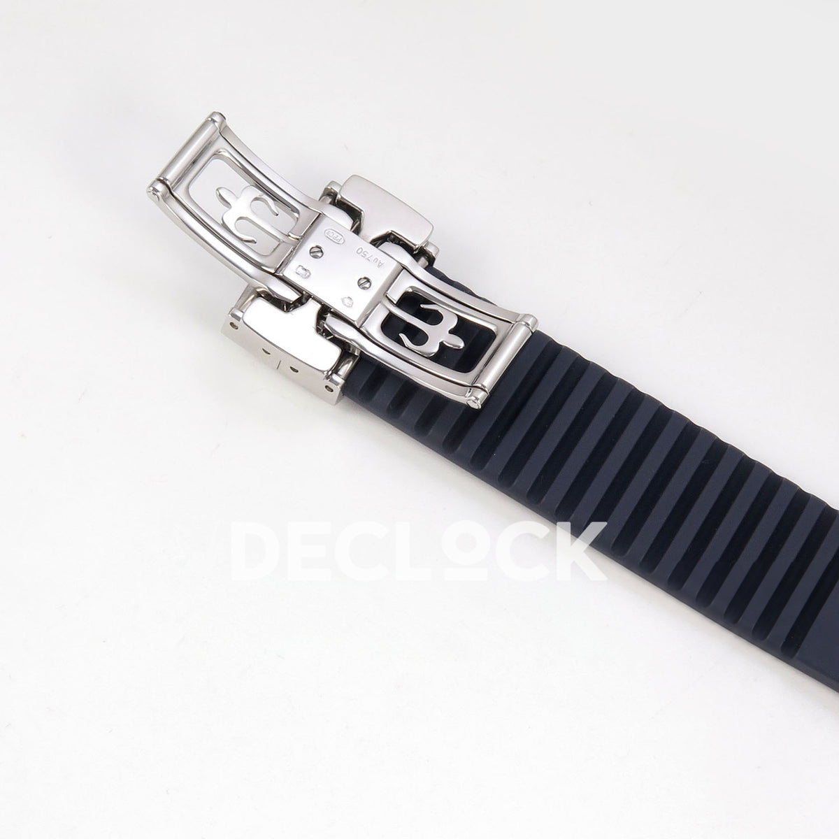 Patek Philippe Aquanaut 5168G APWF replica - inside blue rubber strap and original folding clasp