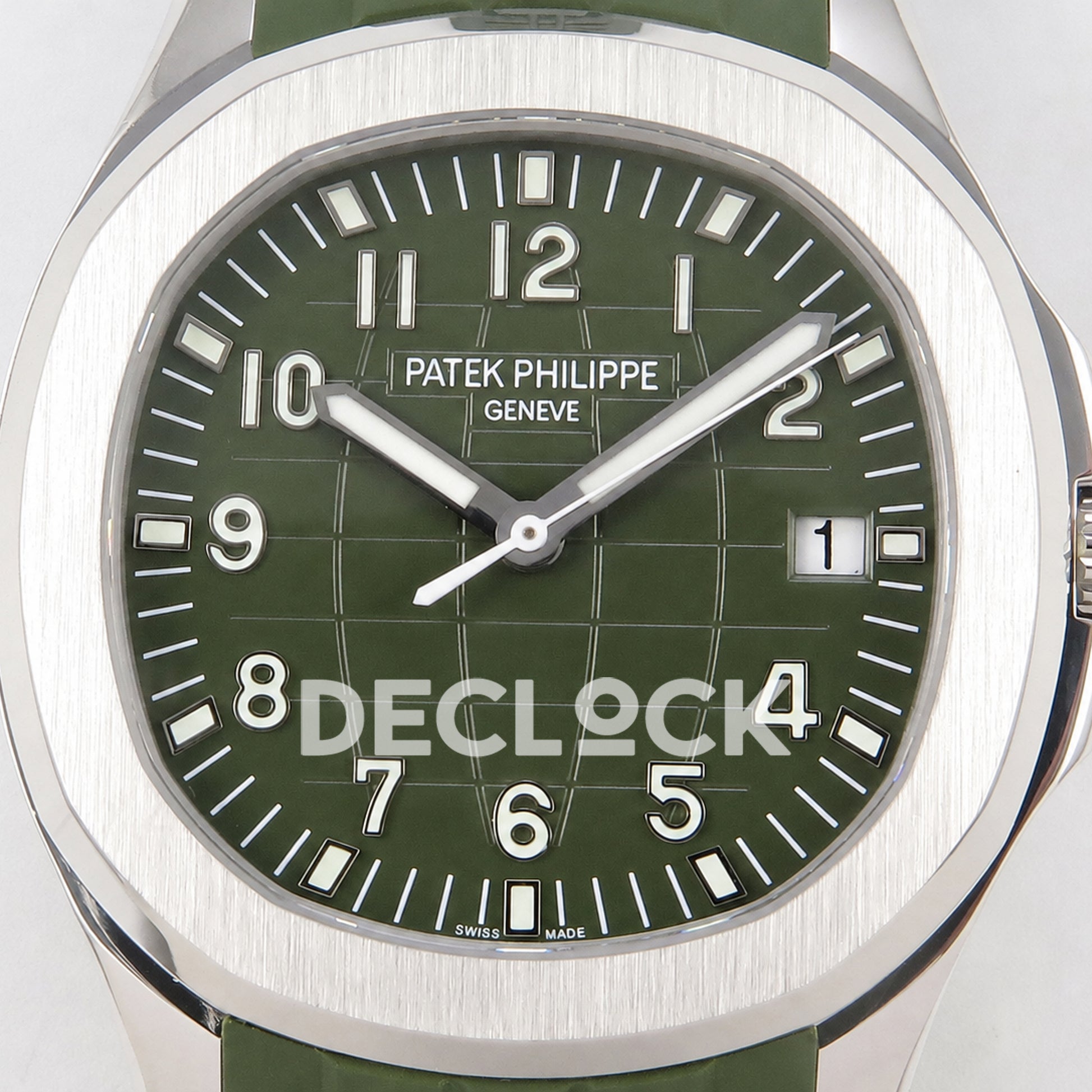Patek Philippe Aquanaut 5168G 42mm DDF 1Green Dial on Green Rubber Strap DPB330 Super Clone (Weighted)