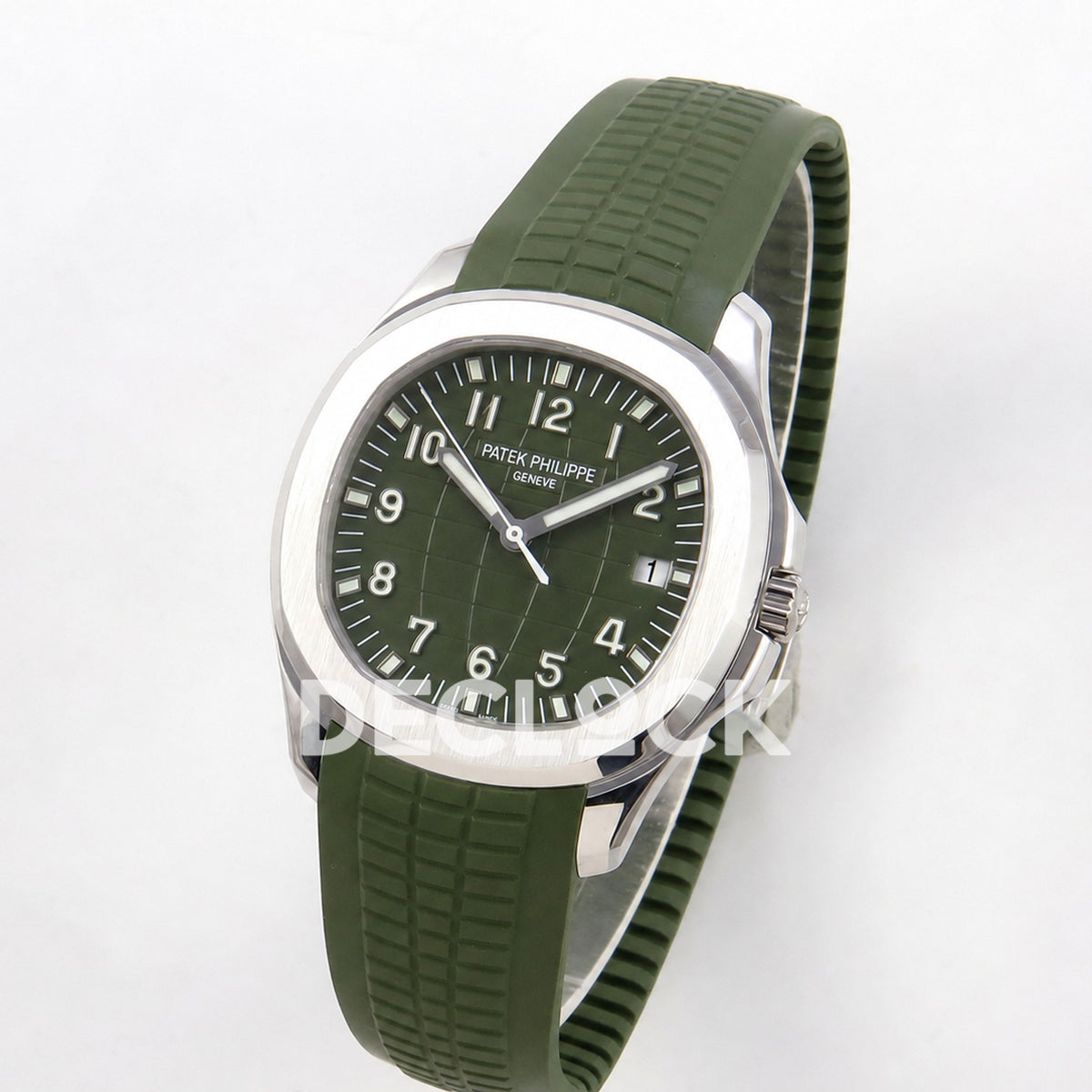 Patek Philippe Aquanaut 5168G 42mm DDF 1Green Dial on Green Rubber Strap DPB330 Super Clone (Weighted)