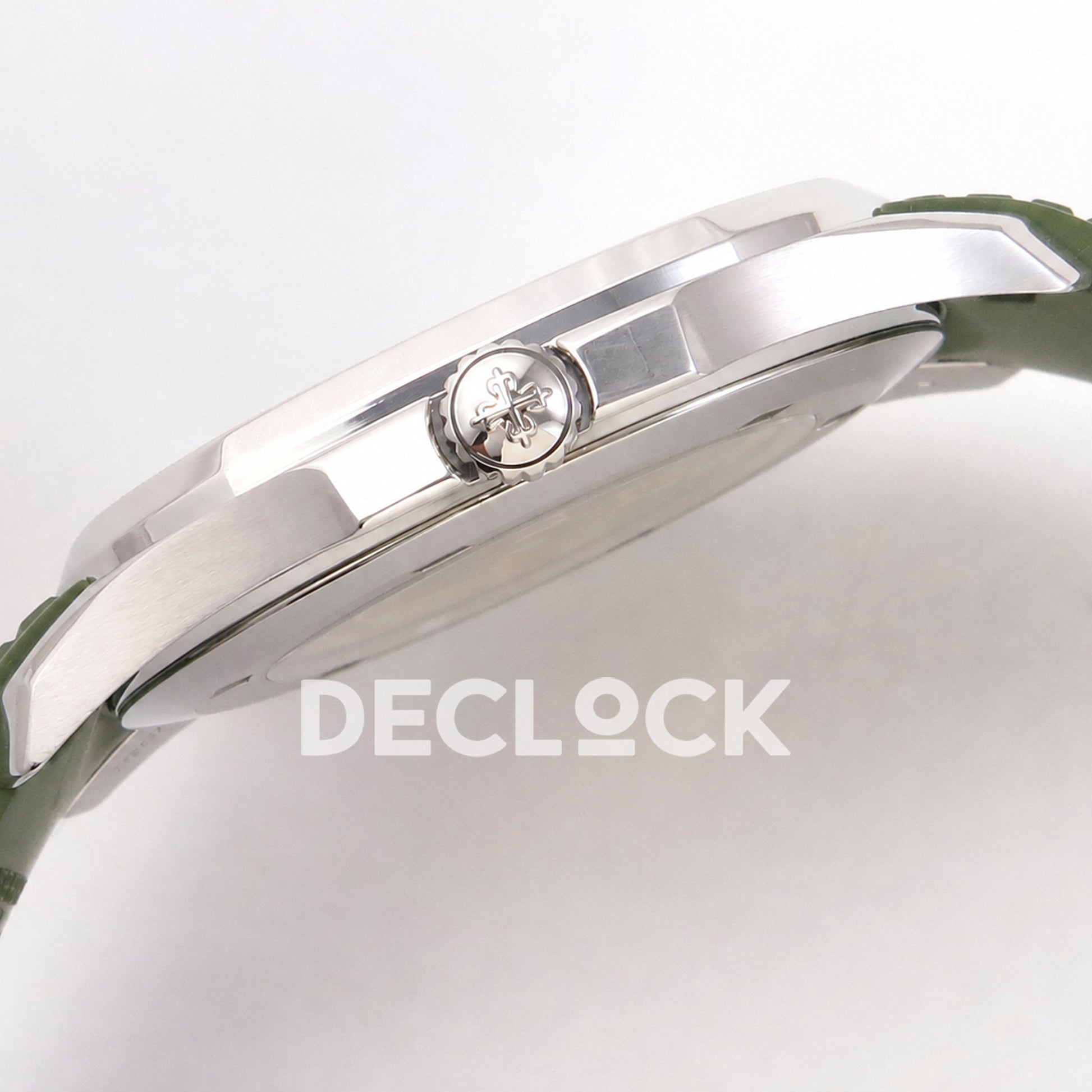 Patek Philippe Aquanaut 5168G 42mm DDF 1Green Dial on Green Rubber Strap DPB330 Super Clone (Weighted)