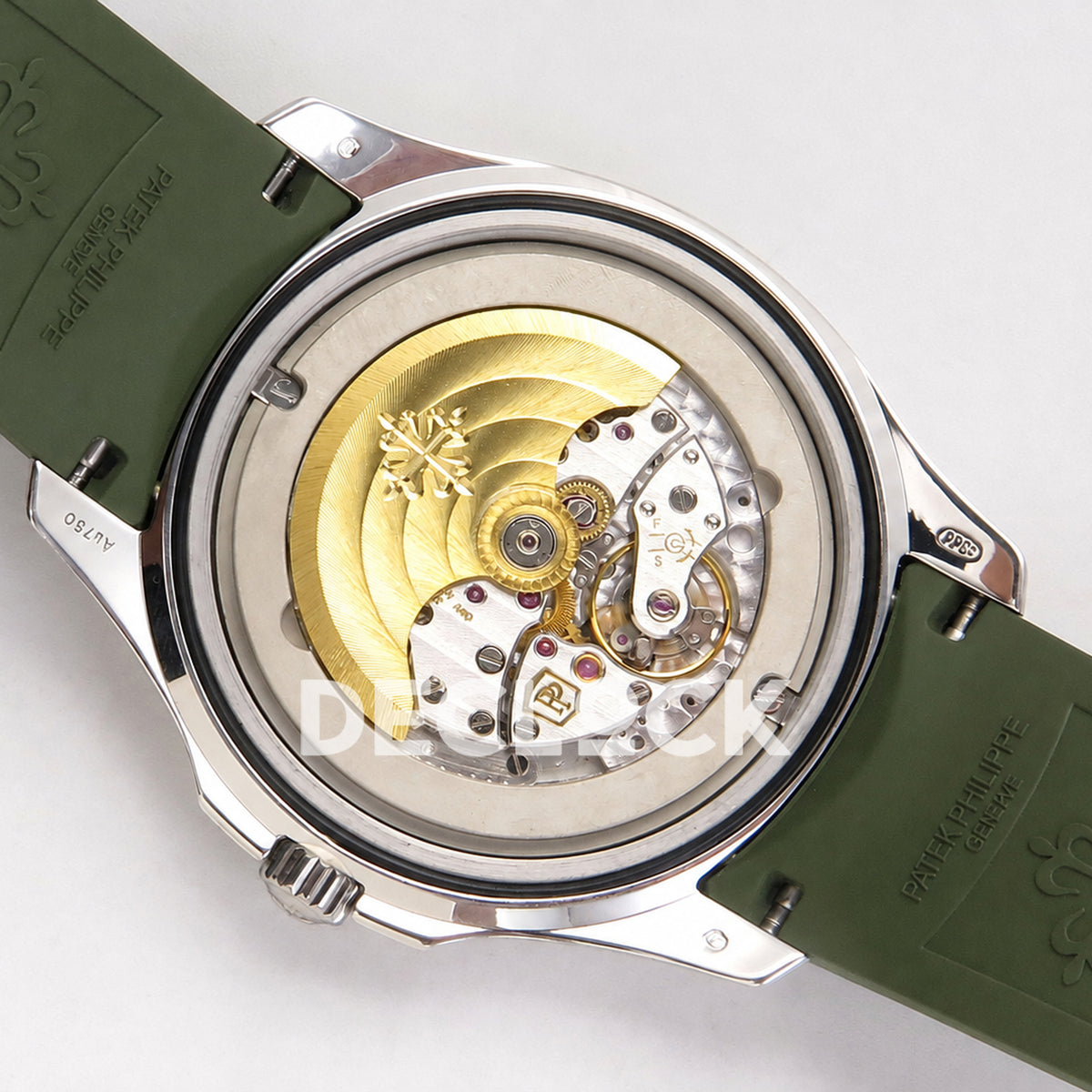 Patek Philippe Aquanaut 5168G 42mm DDF 1Green Dial on Green Rubber Strap DPB330 Super Clone (Weighted)