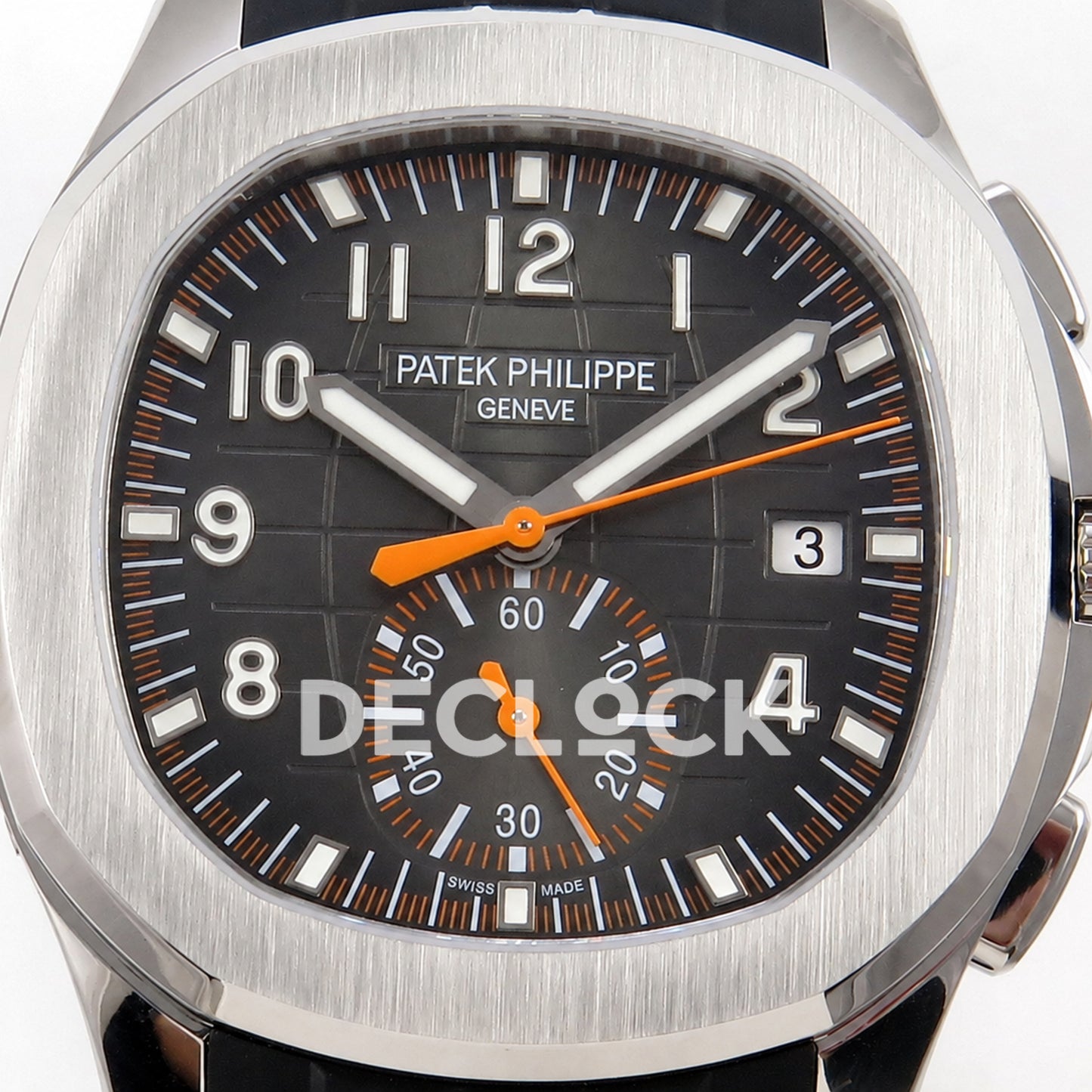 Patek Philippe Aquanaut 42.5mm 5968 Gray Dial Black Strap DDF A520 Replica