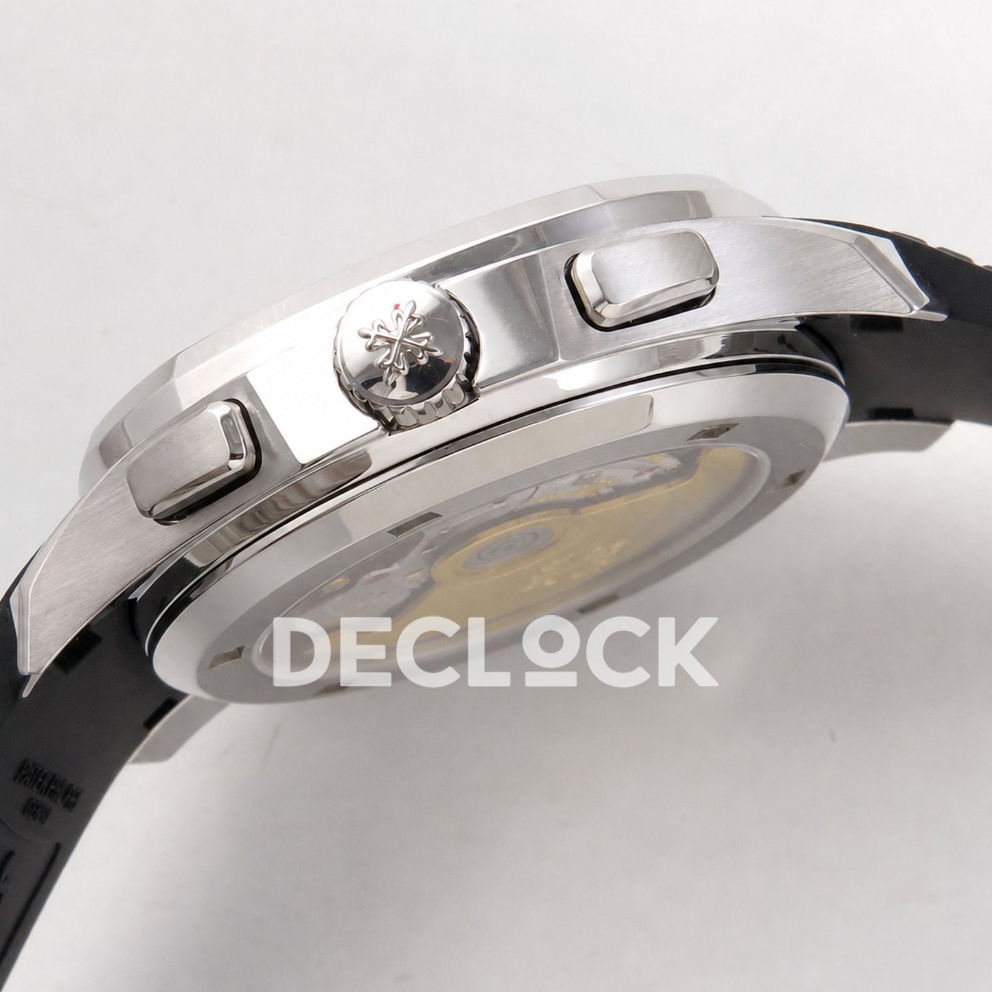 Patek Philippe Aquanaut 42.5mm 5968 Gray Dial Black Strap DDF A520 Replica