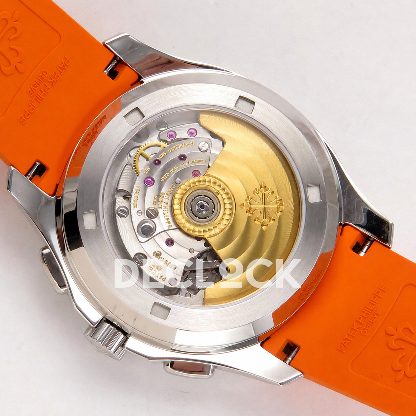 Patek Philippe Aquanaut 42.5mm 5968 Gray Dial Orange Strap DDF A520 Replica