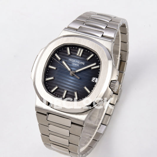 Patek Philippe Nautilus 5711 AGF, blue dial, DPB330 — angled front