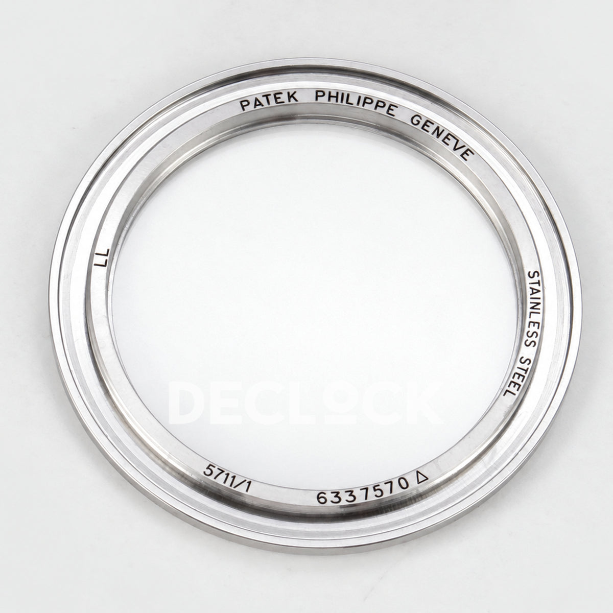 Patek Philippe Nautilus 5711 AGF, blue dial, DPB330 — caseback inscription