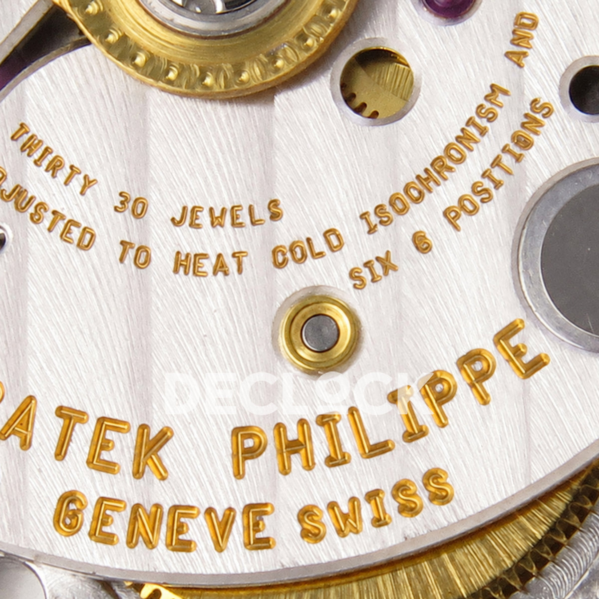 Patek Philippe Nautilus 5711 AGF, blue dial, DPB330 — movement engraving