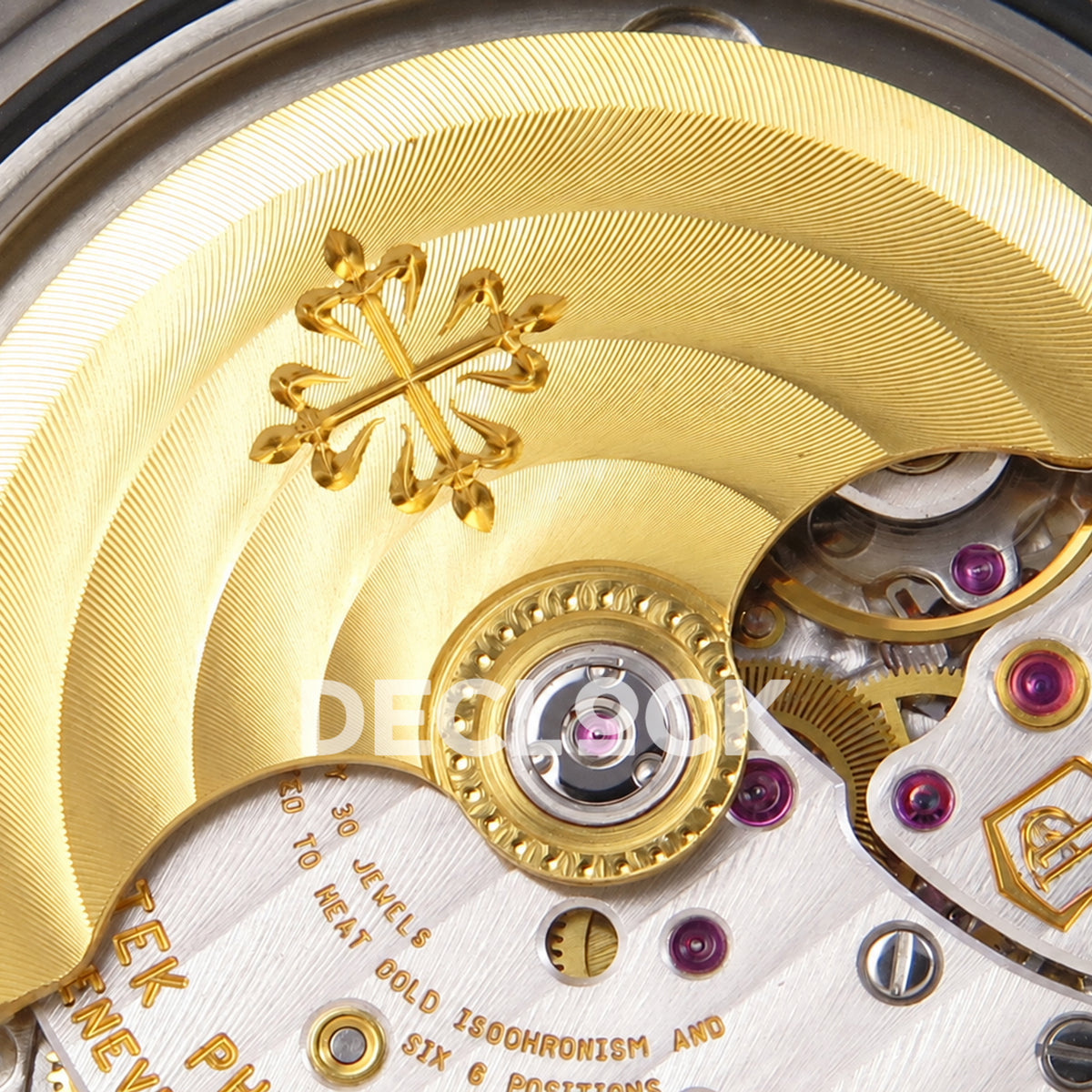 Patek Philippe Nautilus 5711 AGF, blue dial, DPB330 — rotor detail