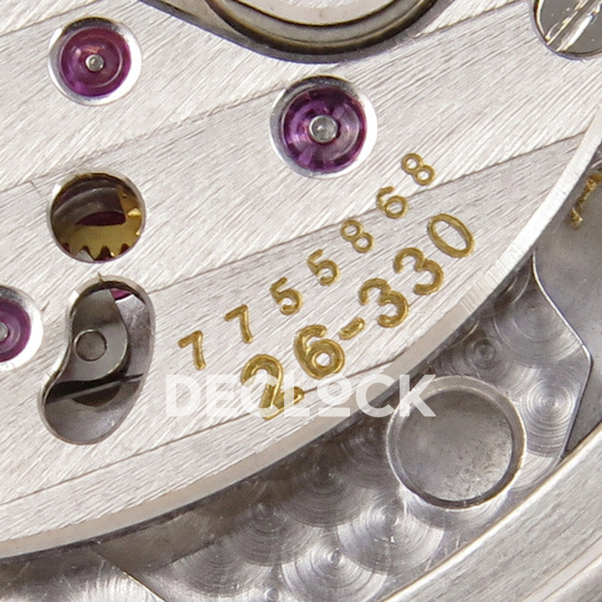 Patek Philippe Nautilus 5711 DDF 2006 V2, blue dial, DPB330 — calibre engraving
