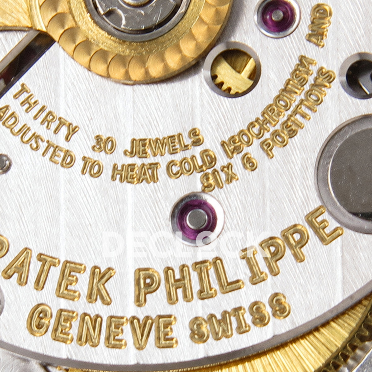Patek Philippe Nautilus 5711 DDF 2006 V2, blue dial, DPB330 — movement engraving