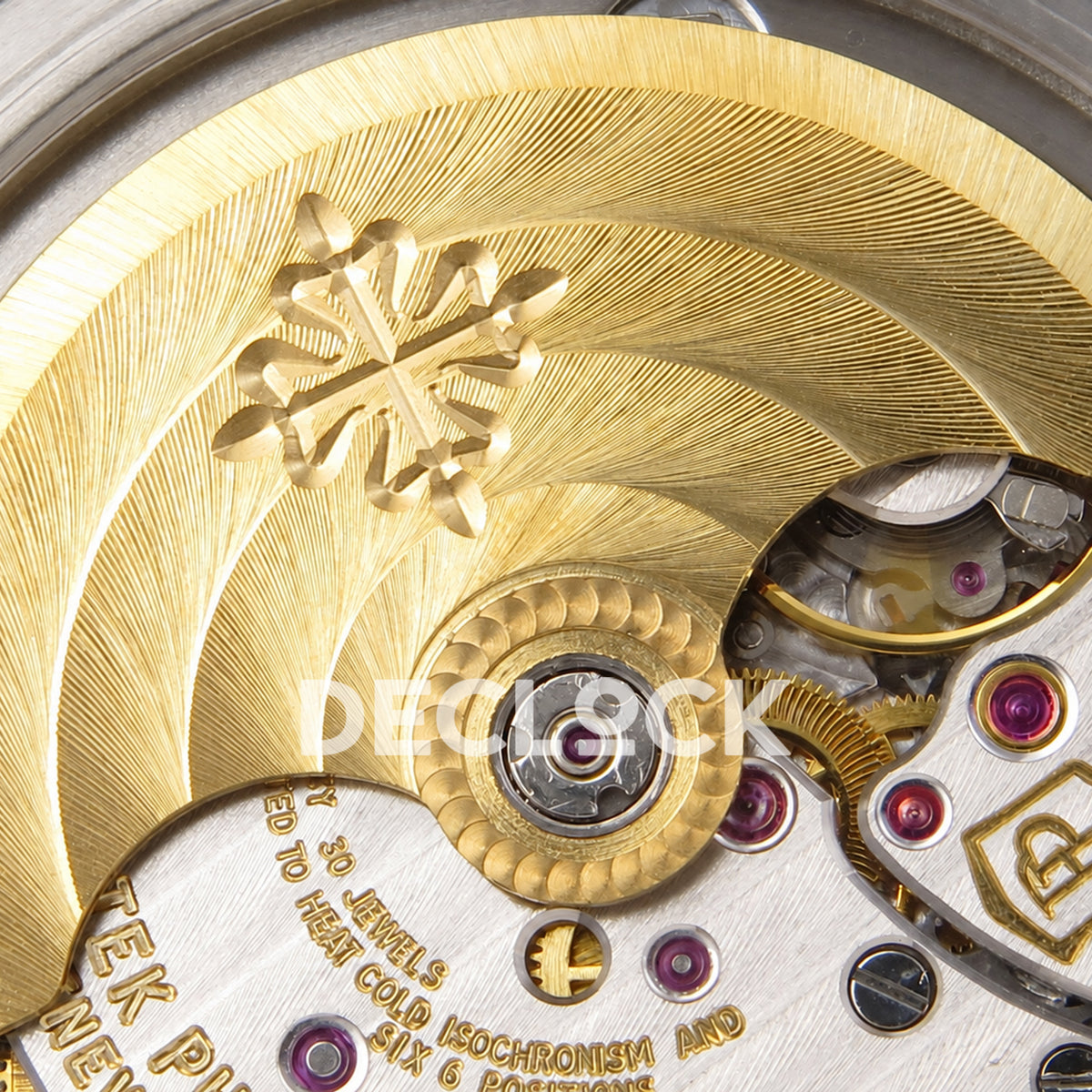 Patek Philippe Nautilus 5711 DDF 2006 V2, blue dial, DPB330 — rotor detail