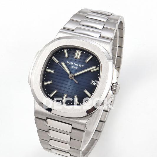Patek Philippe Nautilus 5711 PPF, blue dial, JH330 — angled front