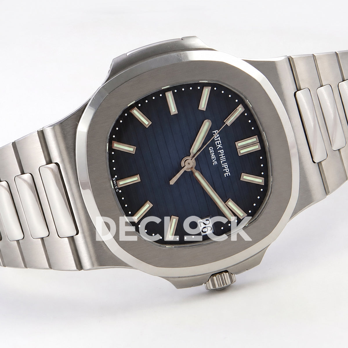 Patek Philippe Nautilus 5711 PPF, blue dial, JH330 — bracelet front