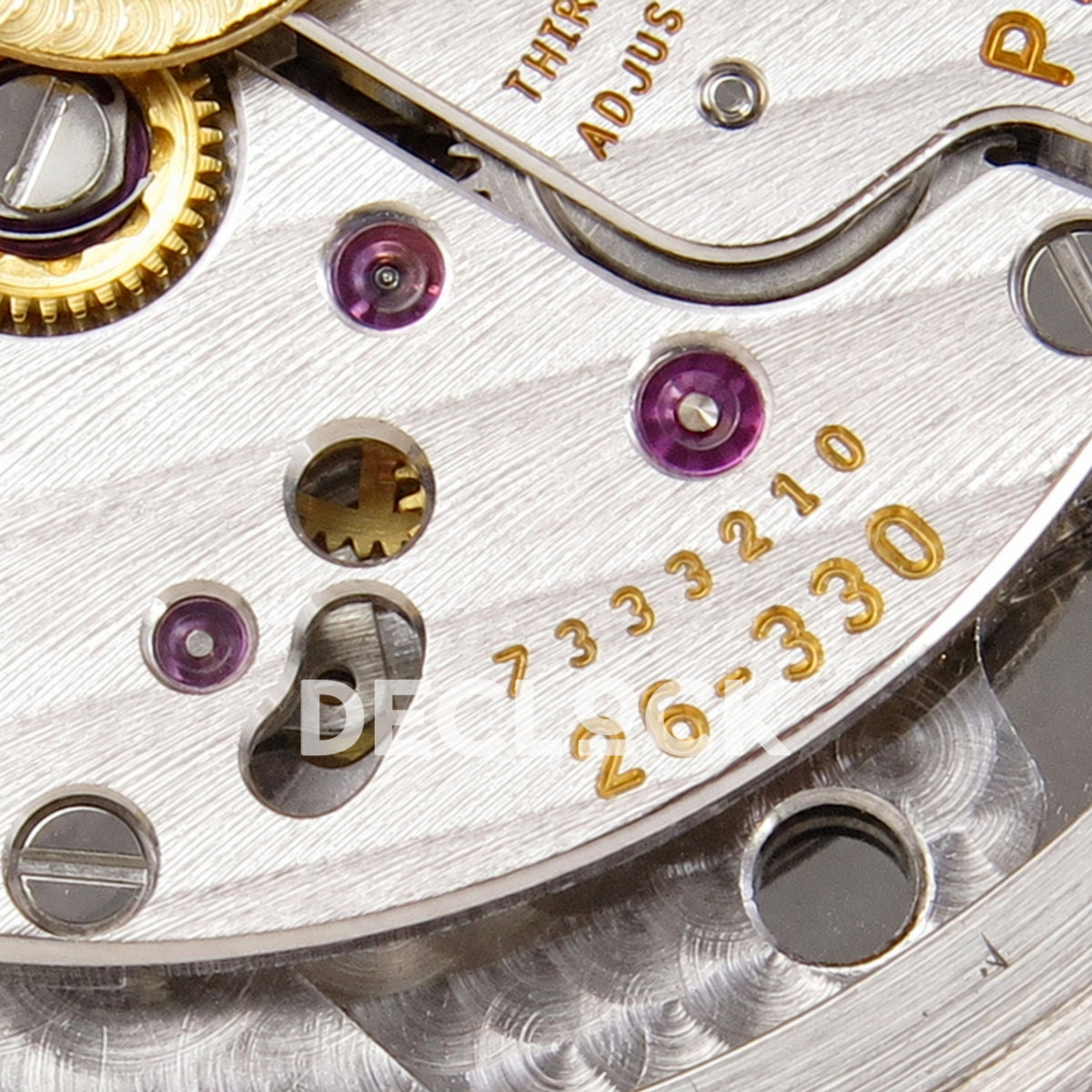Patek Philippe Nautilus 5711 PPF, blue dial, JH330 — calibre engraving
