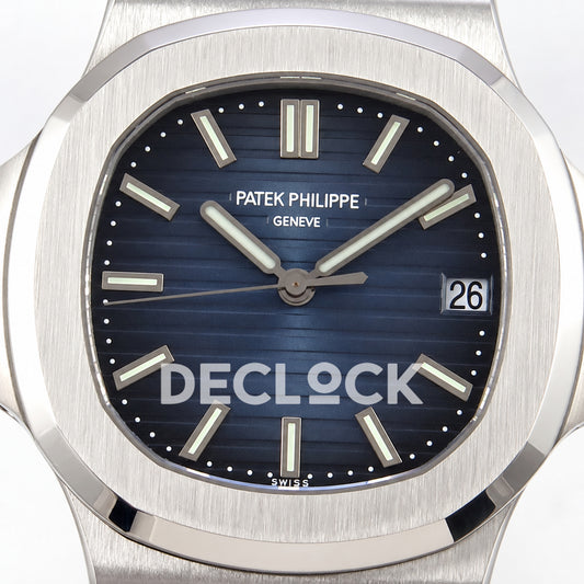 Patek Philippe Nautilus 5711 PPF, blue dial, JH330 — dial close up