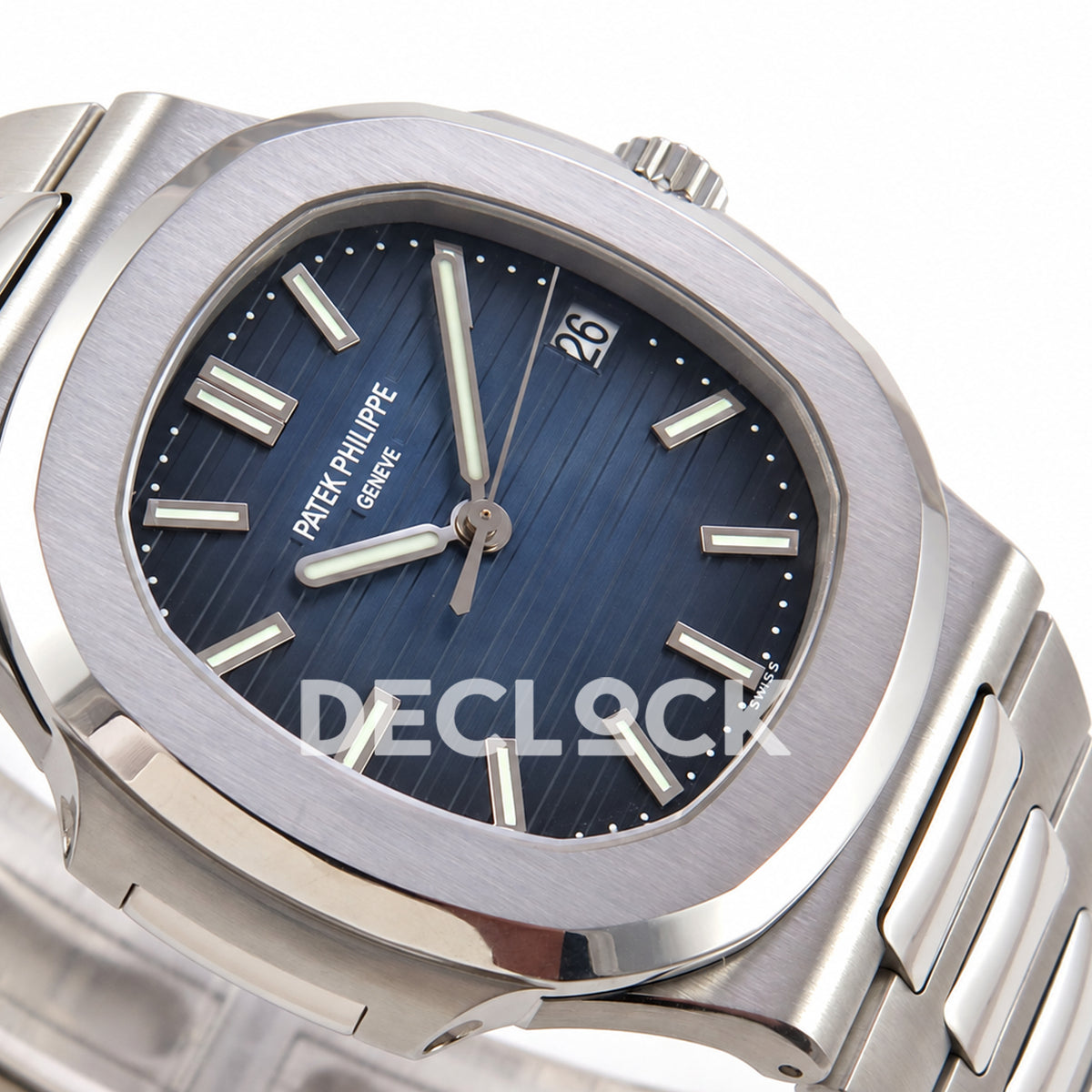 Patek Philippe Nautilus 5711 PPF, blue dial, JH330 — dial detail