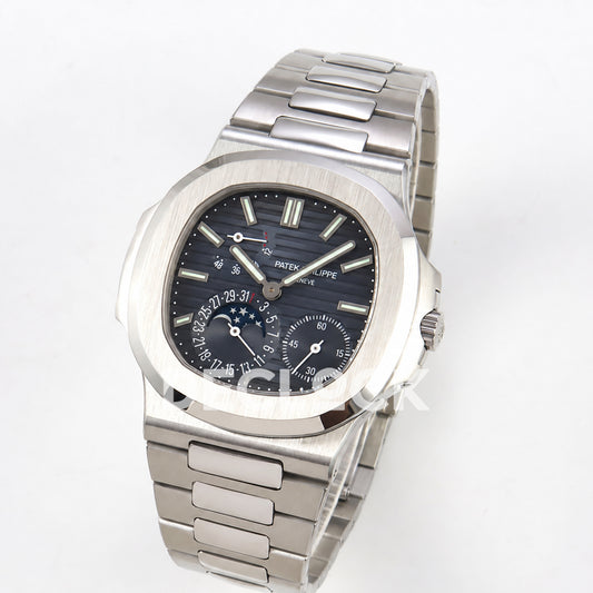 Patek Philippe Nautilus 5712/1A-001 UMI blue dial - three quarter view