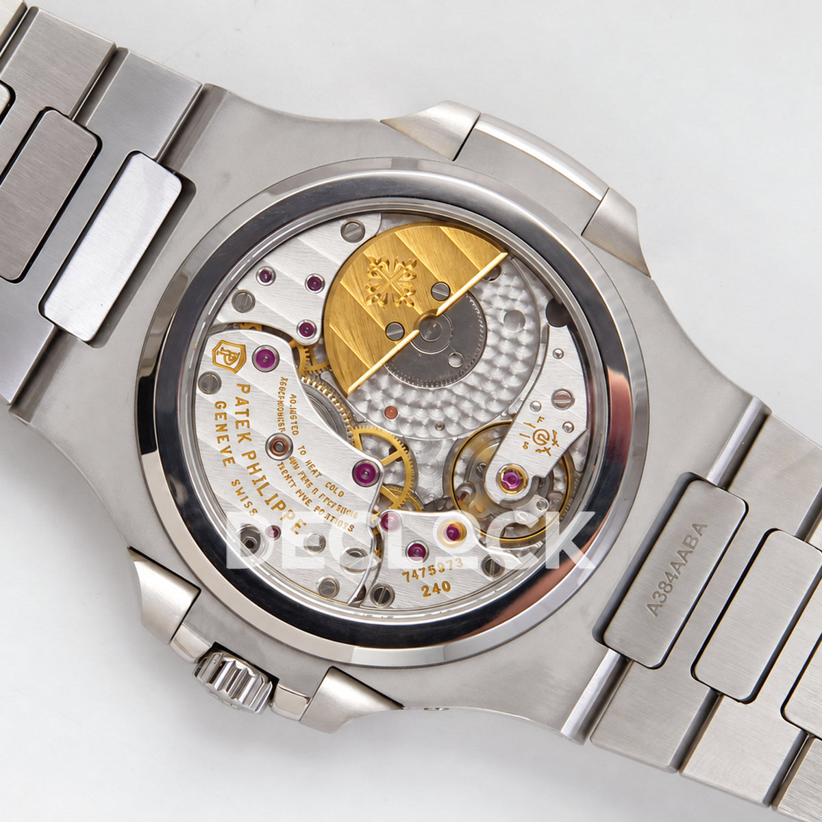 Patek Philippe Nautilus 5712/1A-001 UMI blue dial - movement rotor view