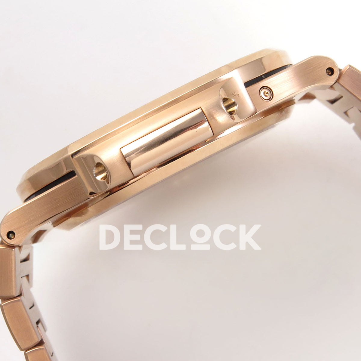 Patek Philippe Nautilus 5712/1R-001 UMI Brown Dial Rose Gold PP240 Free Sprung replica - case side