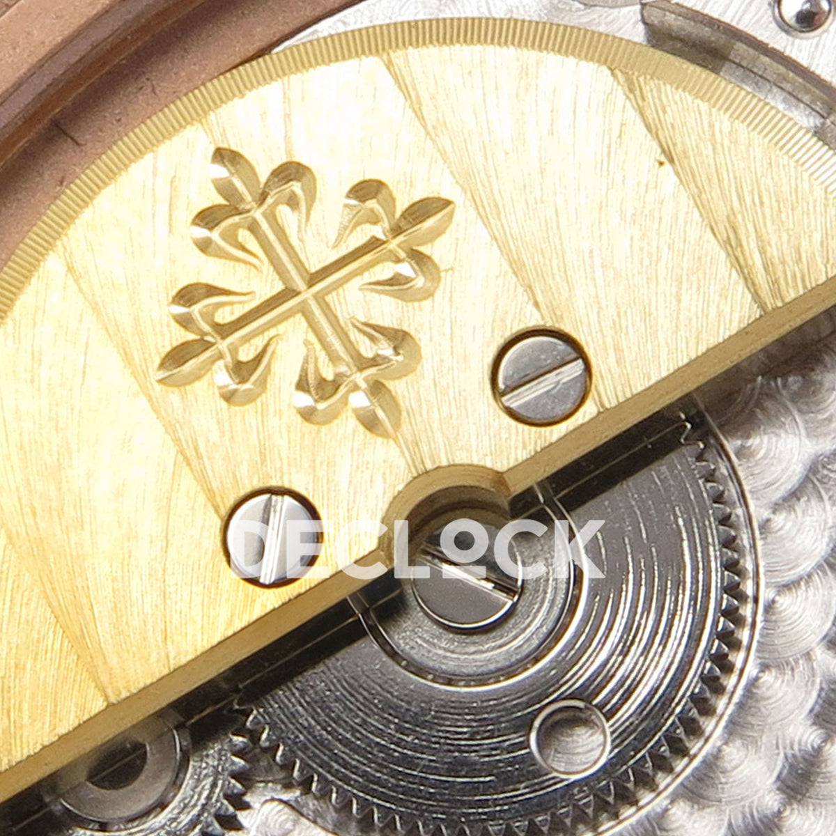 Patek Philippe Nautilus 5712/1R-001 UMI Brown Dial Rose Gold PP240 Free Sprung replica - micro rotor closeup