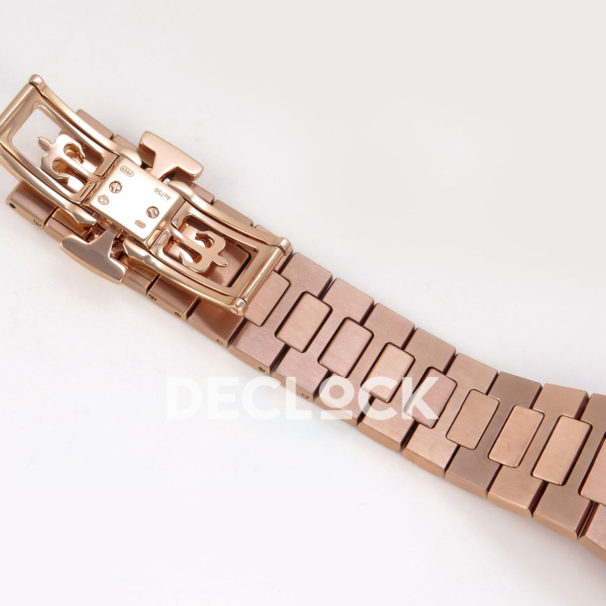 Patek Philippe Nautilus 5712/1R-001 UMI Brown Dial Rose Gold PP240 Free Sprung replica - closed clasp interior