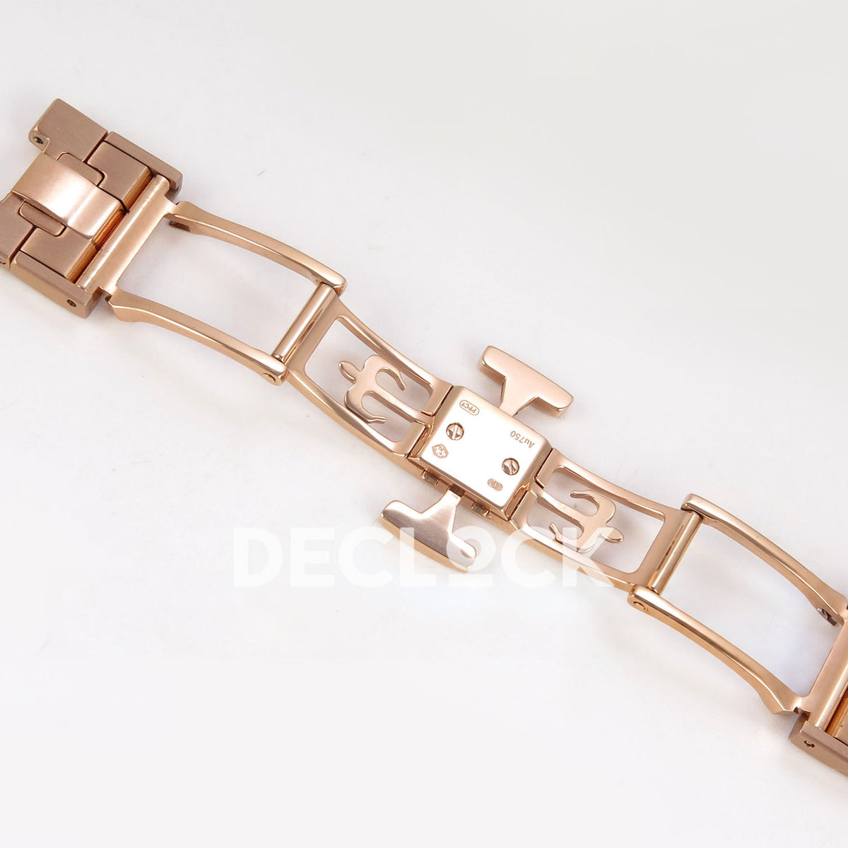 Patek Philippe Nautilus 5712/1R-001 UMI Brown Dial Rose Gold PP240 Free Sprung replica - open clasp interior