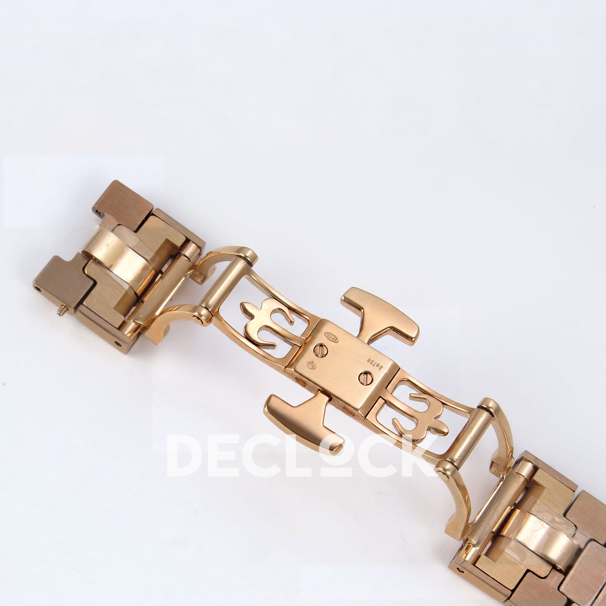 Patek Philippe Nautilus 5712/1R PPF V4+ brown dial rose-gold-plated steel watch, open clasp underside
