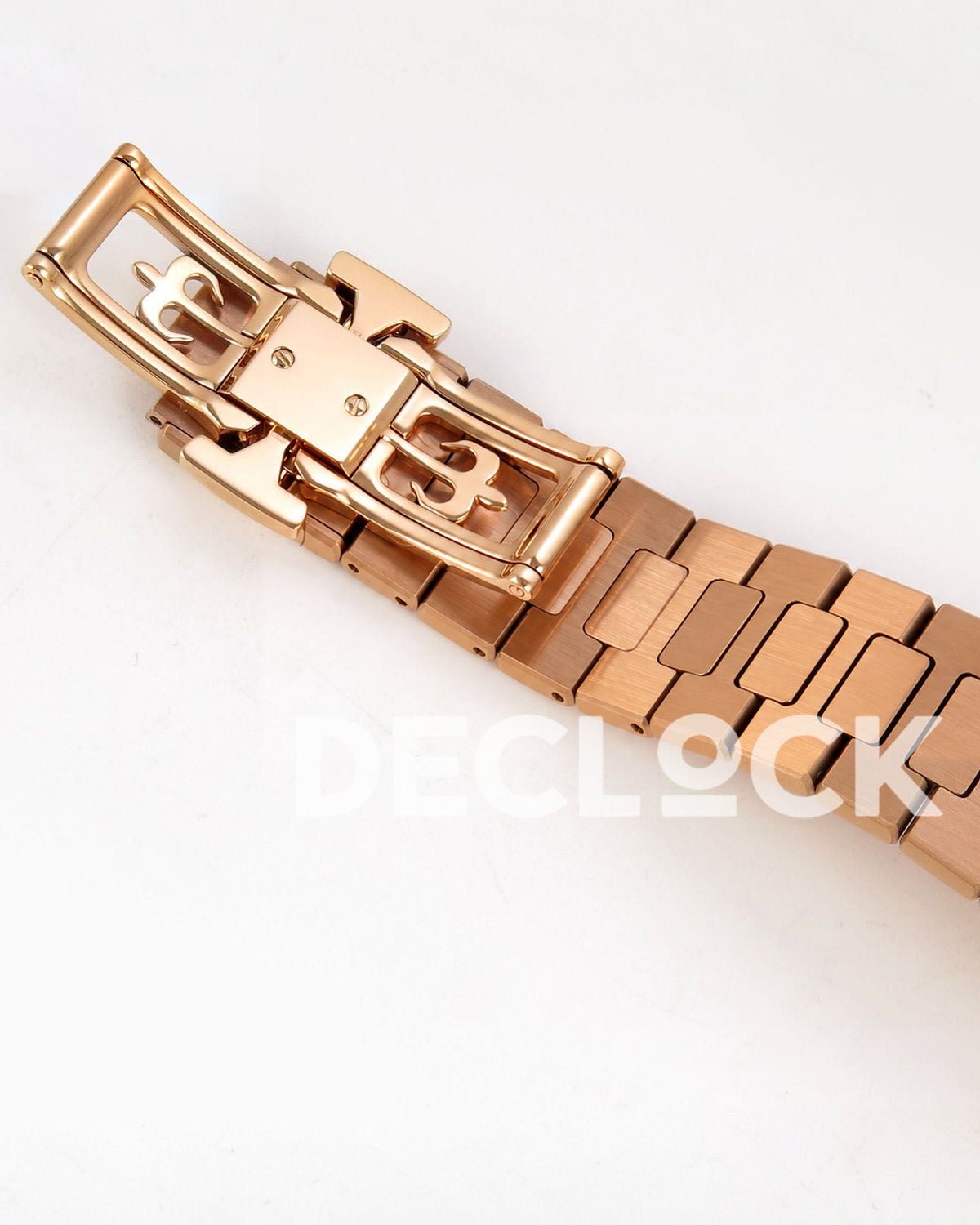 Patek Philippe Nautilus 5712/1R WSF brown dial rose-gold-tone steel — inner clasp bracelet