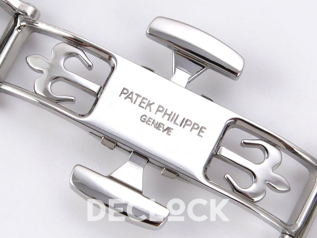 Patek Philippe Nautilus 5712 PPF V4 blue dial PPF240, Patek Philippe Geneve clasp plate engraving and polished cutout emblems
