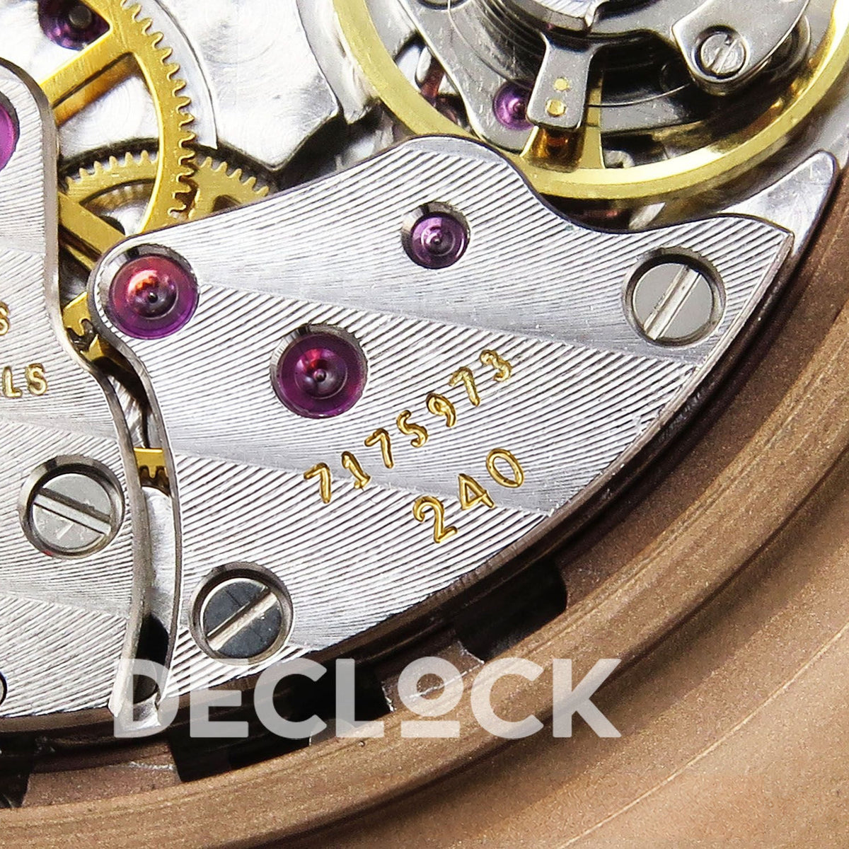 Patek Philippe Nautilus 5712 PPF V4+ movement, original serial 7175973 and 240 engraving macro