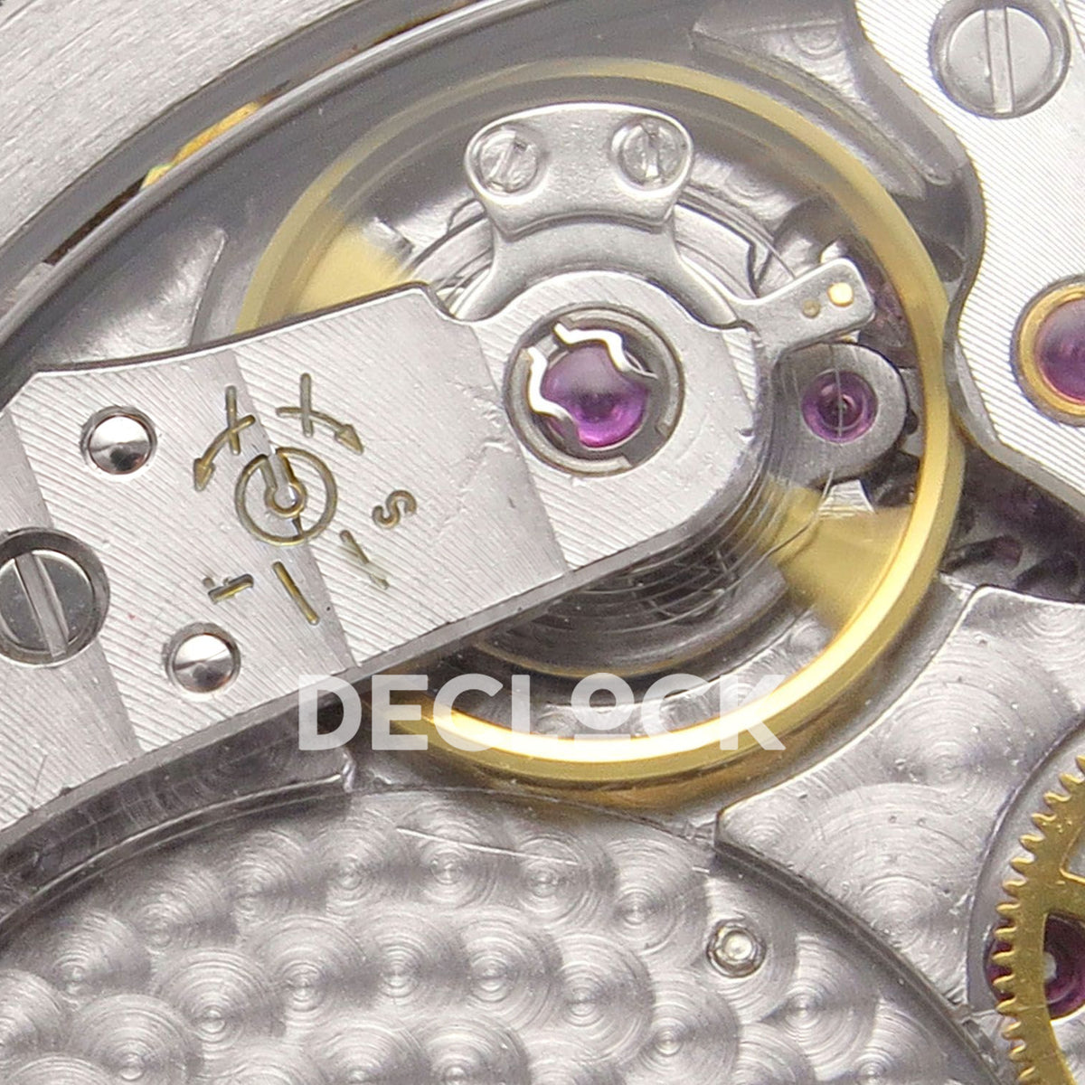 Patek Philippe Nautilus 5712 WSF JH240 — balance wheel, regulator markings and hairspring detail