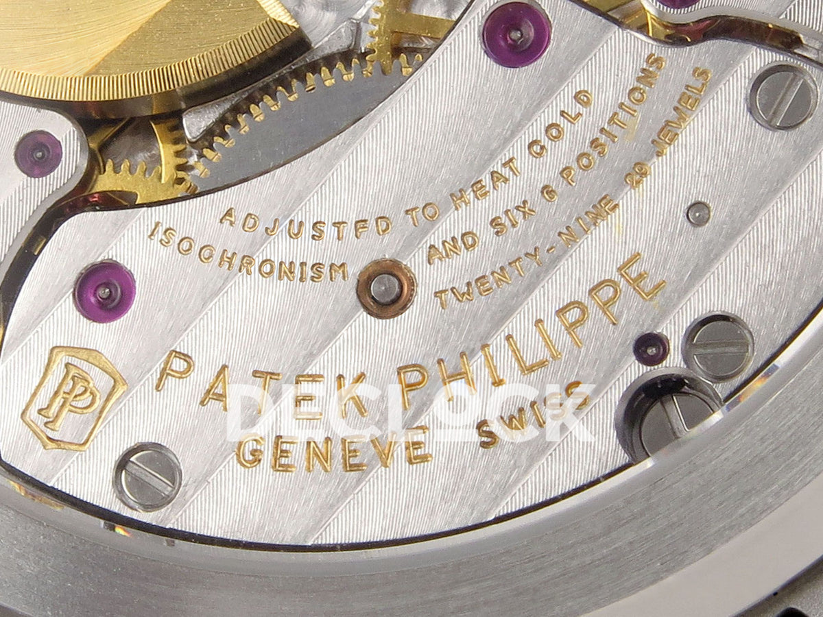 Patek Philippe Nautilus 5712 WSF JH240 — full movement bridge engraving, 29 jewels and Patek shield