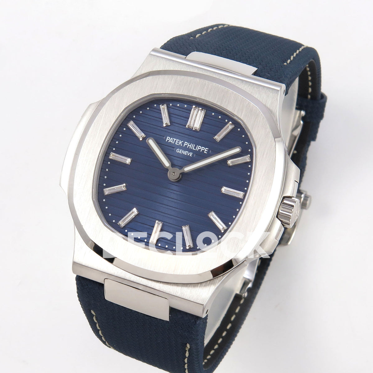 Patek Philippe Nautilus 5810G-001 PPF Blue Composite Strap SA240 replica - three quarter