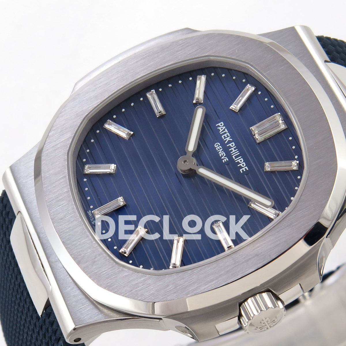 Patek Philippe Nautilus 5810G-001 PPF Blue Composite Strap SA240 replica - dial angle right
