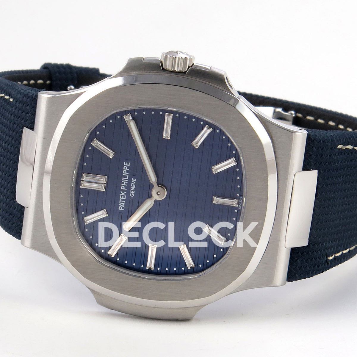 Patek Philippe Nautilus 5810G-001 PPF Blue Composite Strap SA240 replica - full watch right