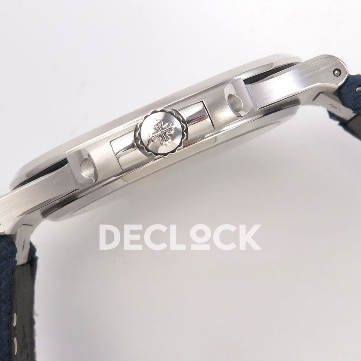 Patek Philippe Nautilus 5810G-001 PPF Blue Composite Strap SA240 replica - crown side