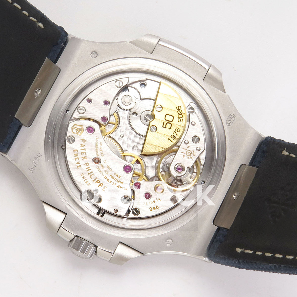 Patek Philippe Nautilus 5810G-001 PPF Blue Composite Strap SA240 replica - movement back angle