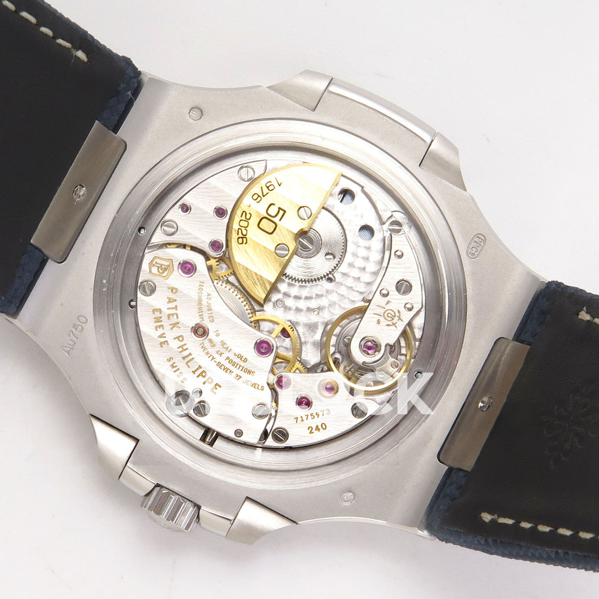 Patek Philippe Nautilus 5810G-001 PPF Blue Composite Strap SA240 replica - rotor angle