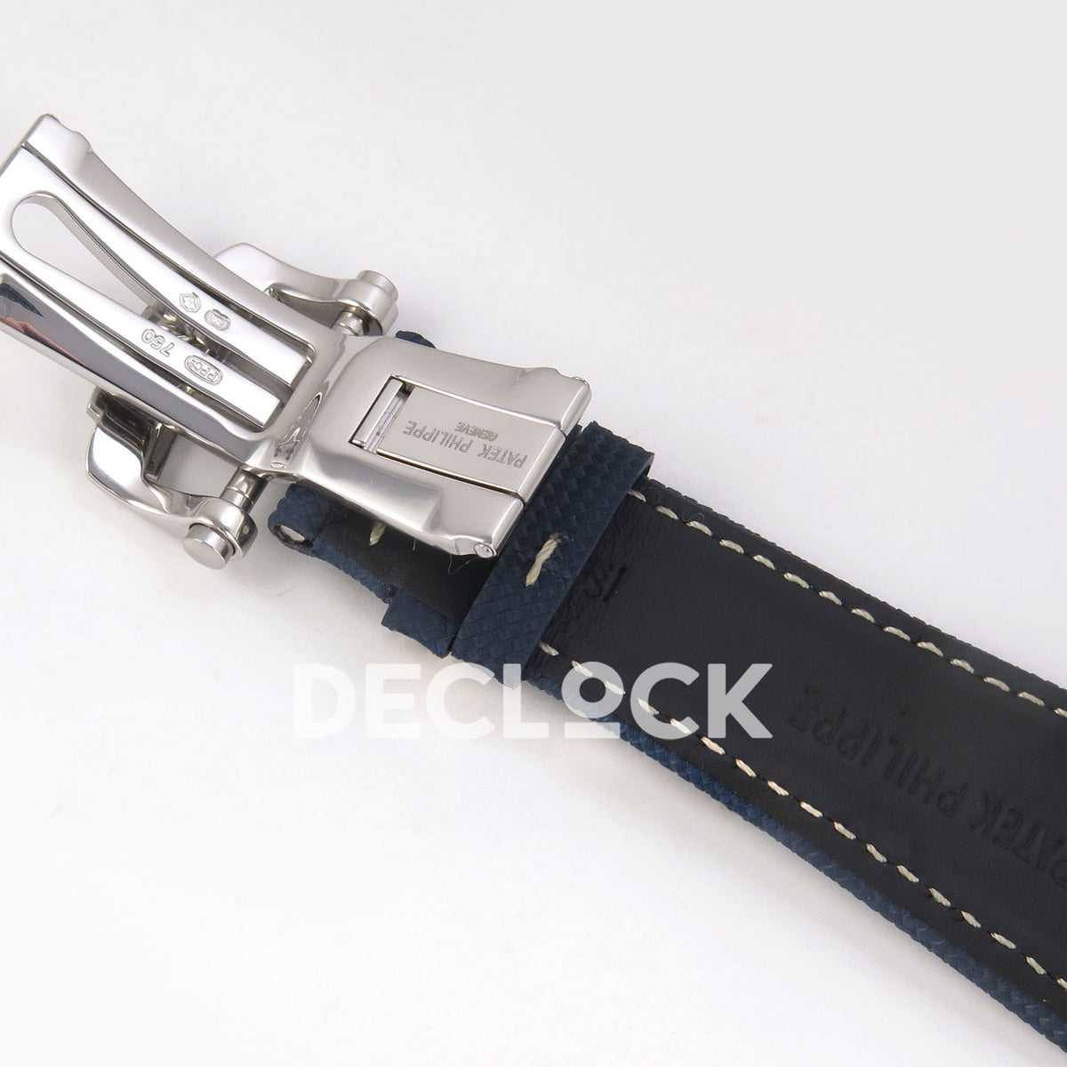 Patek Philippe Nautilus 5810G-001 PPF Blue Composite Strap SA240 replica - closed clasp interior