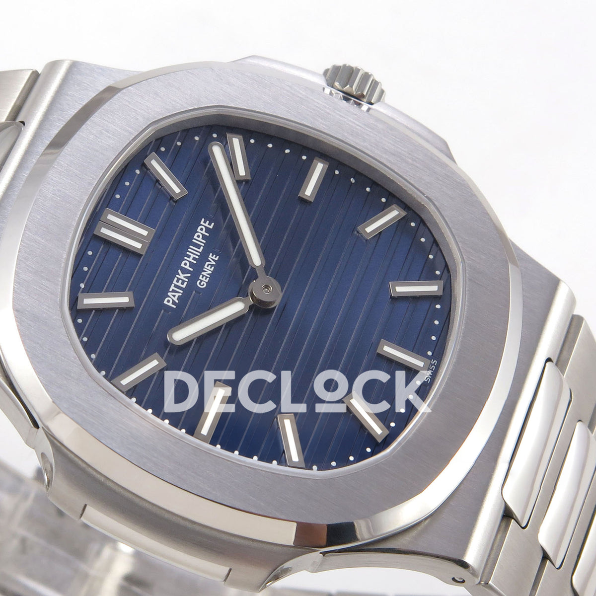 Patek Philippe Nautilus 5810/1G-001 PPF Blue Dial Steel Bracelet SA240 replica - dial side angle