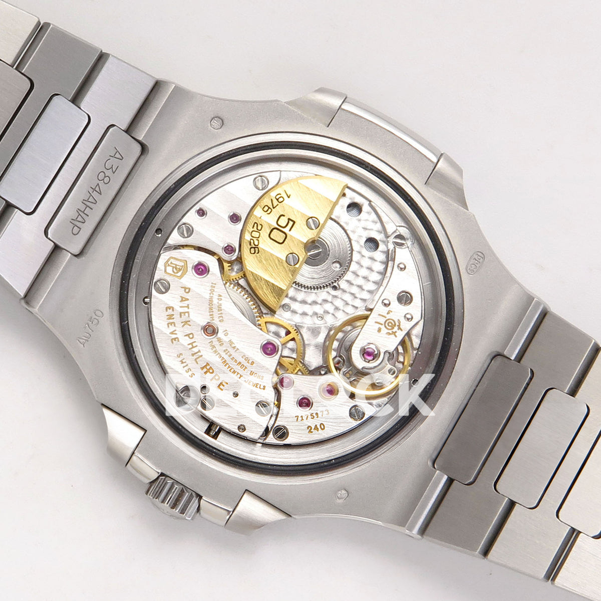Patek Philippe Nautilus 5810/1G-001 PPF Blue Dial Steel Bracelet SA240 replica - movement back angle