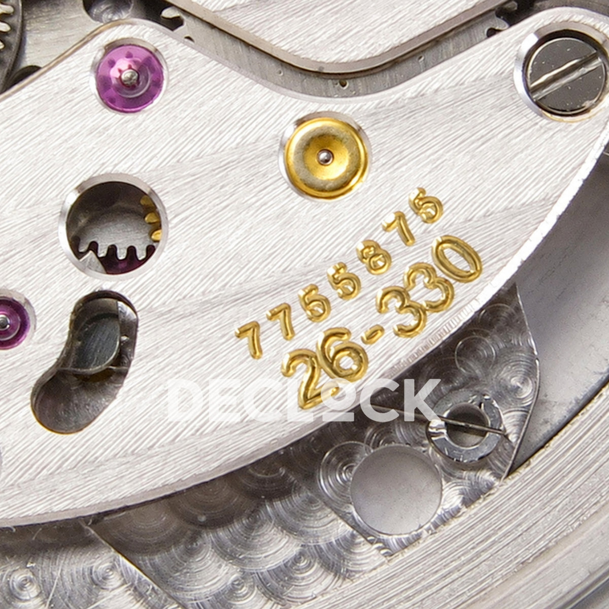 Patek Philippe Nautilus 5811 DDF weighted, blue dial, DD330 — calibre serial detail