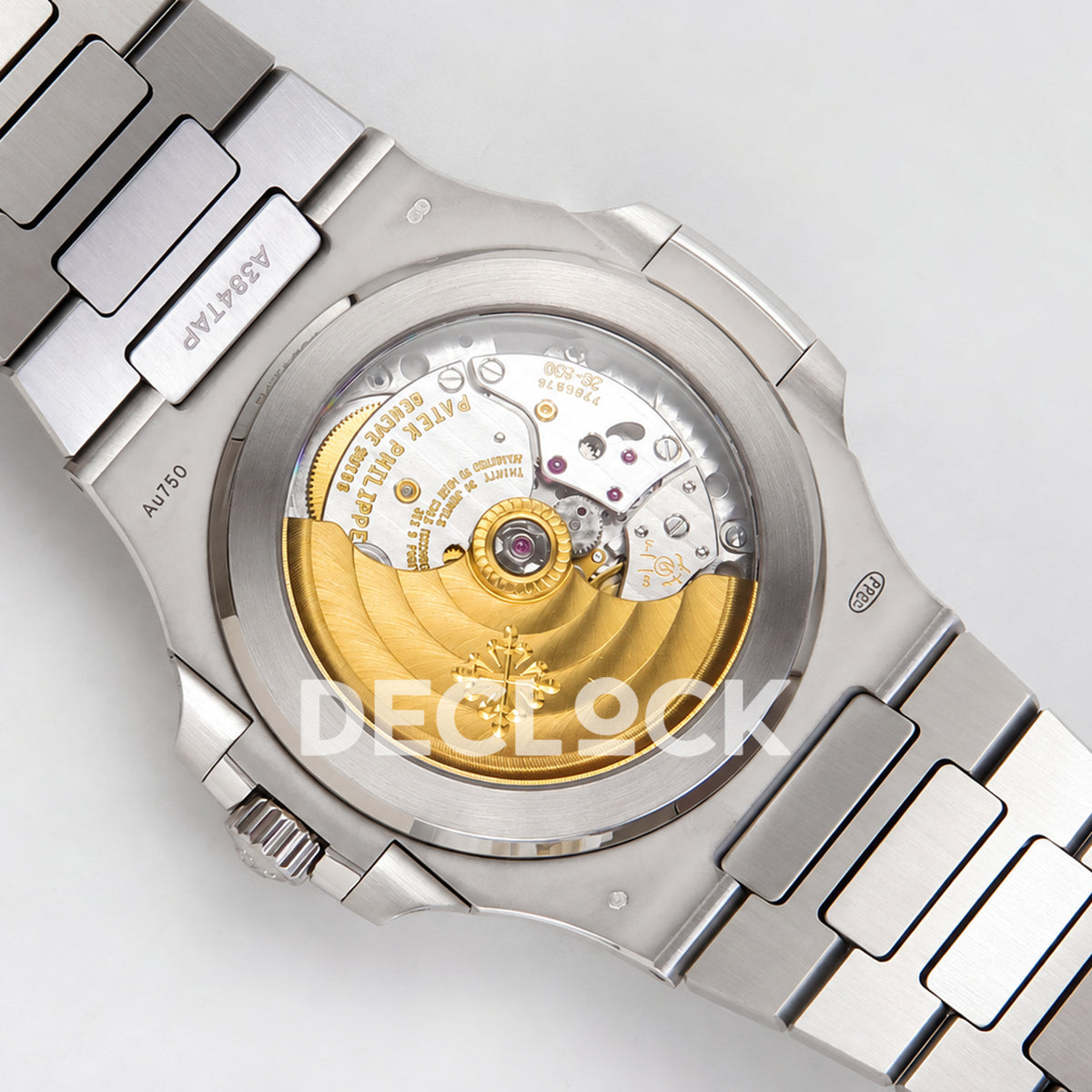 Patek Philippe Nautilus 5811 DDF weighted, blue dial, DD330 — display caseback