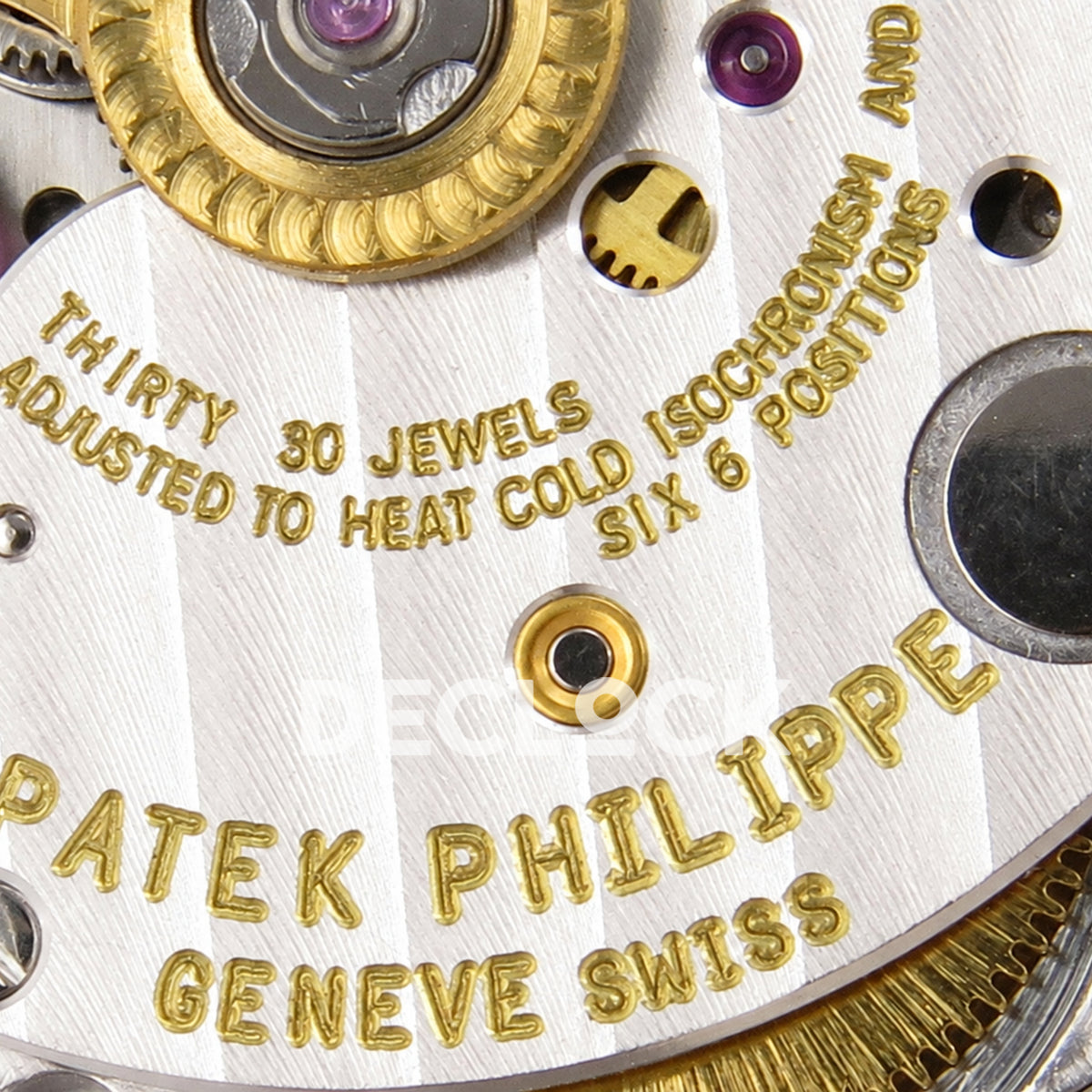 Patek Philippe Nautilus 5811 DDF weighted, blue dial, DD330 — movement engraving