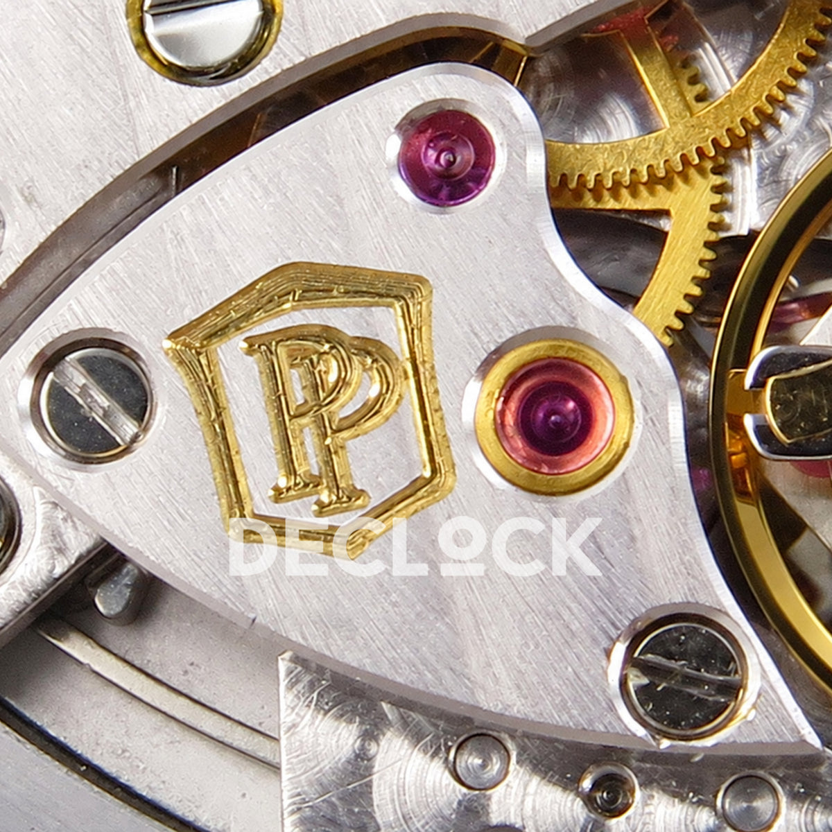 Patek Philippe Nautilus 5811 DDF weighted, blue dial, DD330 — movement hallmark