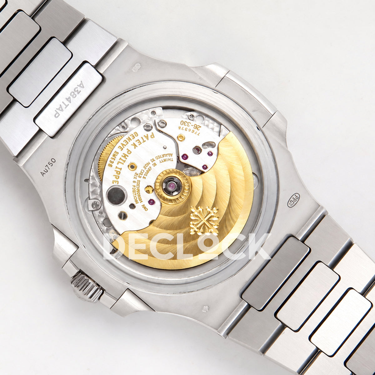 Patek Philippe Nautilus 5811 DDF weighted, blue dial, DD330 — open movement